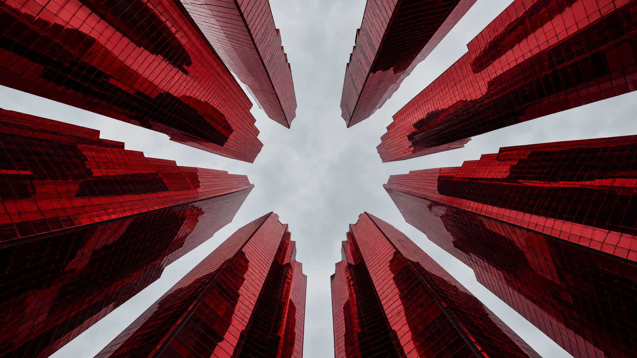 GPT Image 2.5 Flare Text-to-Image: Crimson towers from the well