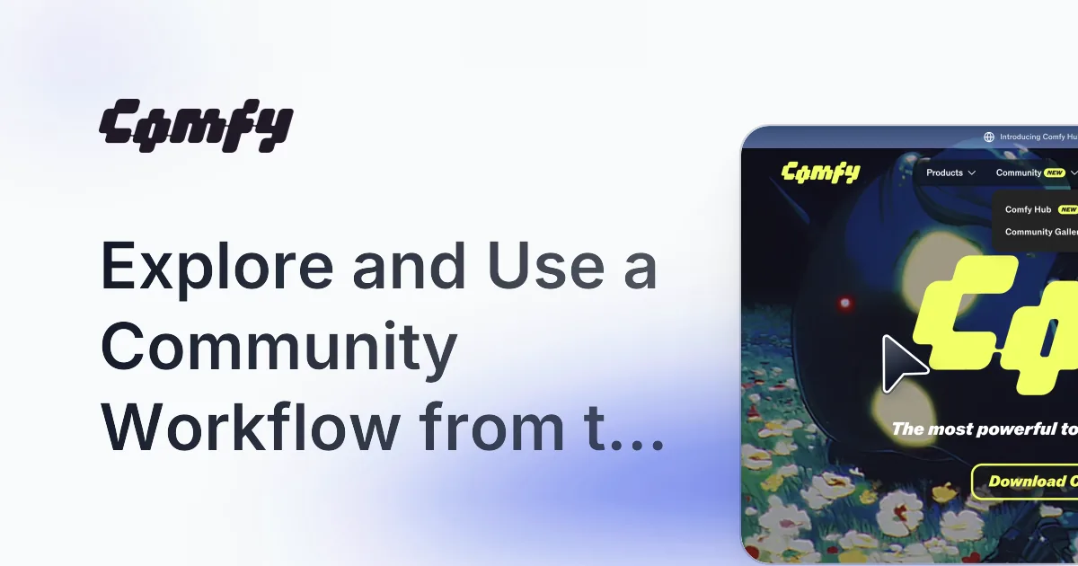 Explore and Use a Community Workflow from the Hub
