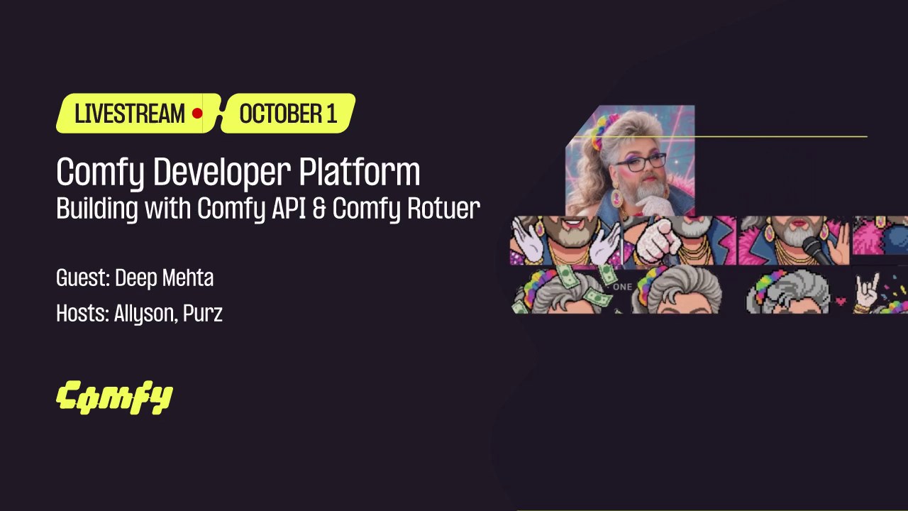 Comfy Developer Platform: Building with Comfy API & Comfy Router livestream