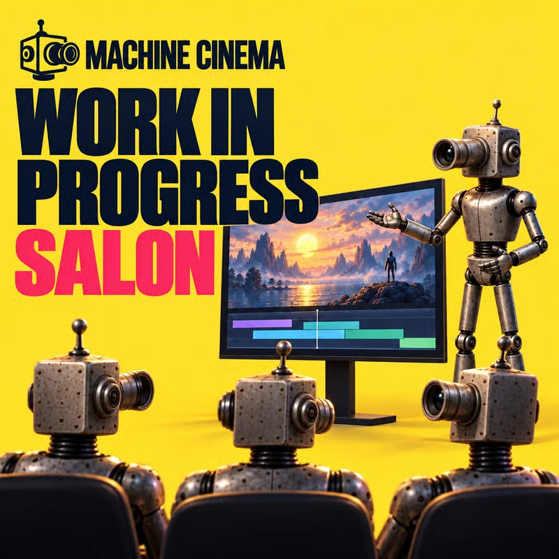 Machine Cinema: Work in Progress Salon poster