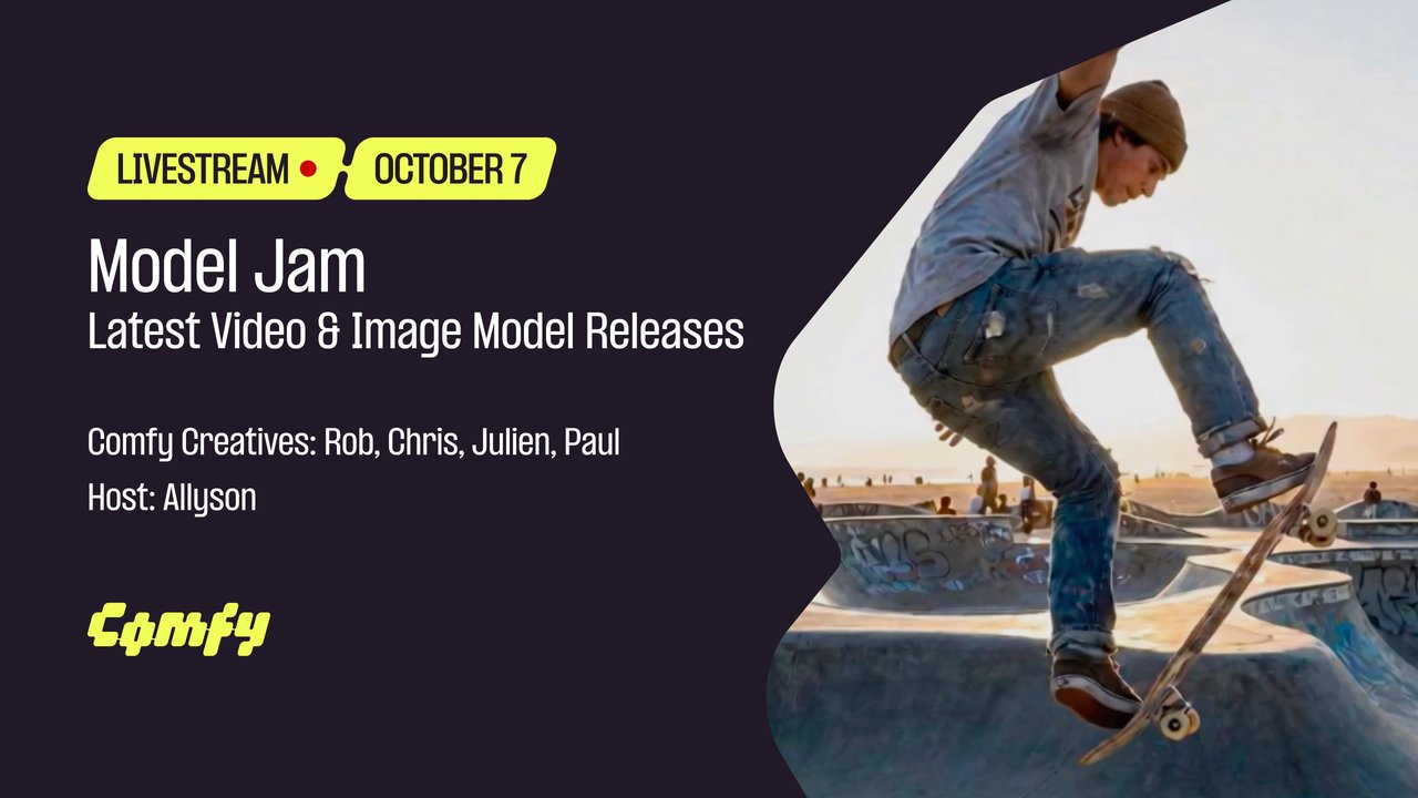 Model Jam: Latest Video & Image Model Releases livestream