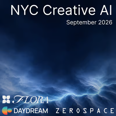 NYC Creative AI, September 2026 — presented by Flora, Daydream, and ZeroSpace